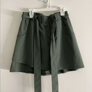 Kyodan Olive Green Skort with Waist Tie